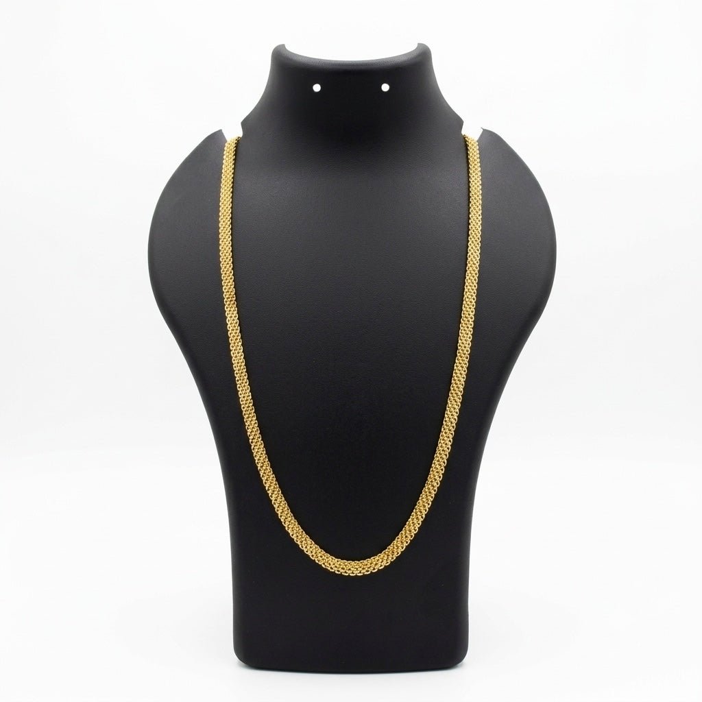 GOLDAS Gold Plated FMBL Chain - Goldas.in