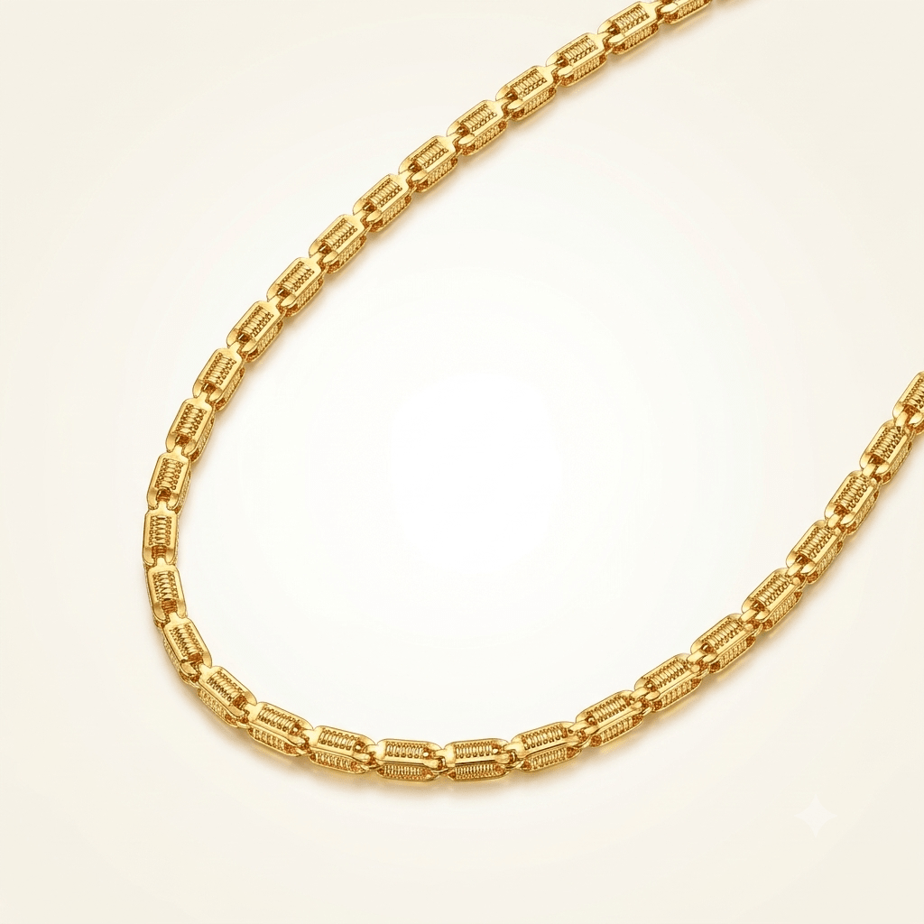 GOLDAS Gold Plated MCI Chain - Goldas.in