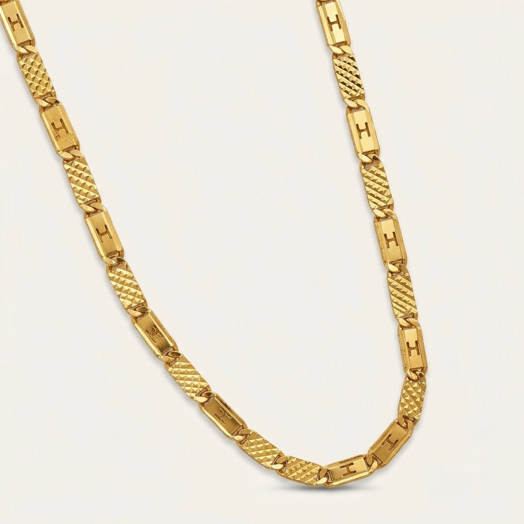 GOLDAS Gold Plated NABWABI HN Chain - Goldas.in