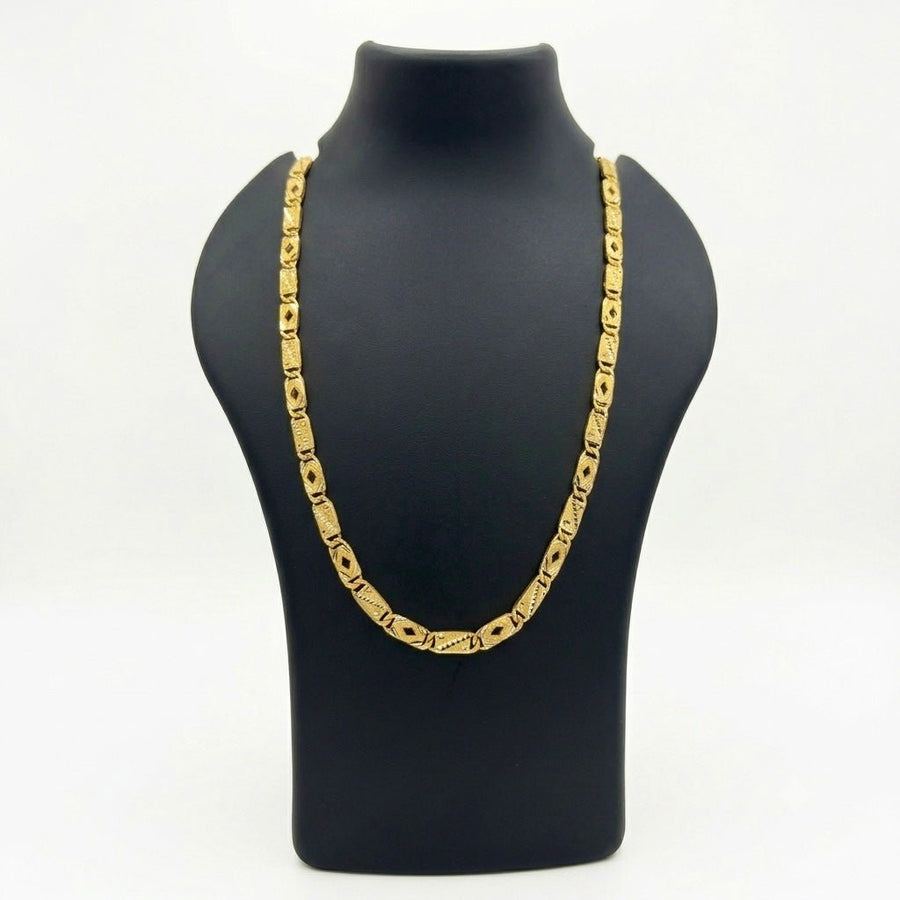 GOLDAS Gold Plated NABWABI L Chain - Goldas.in