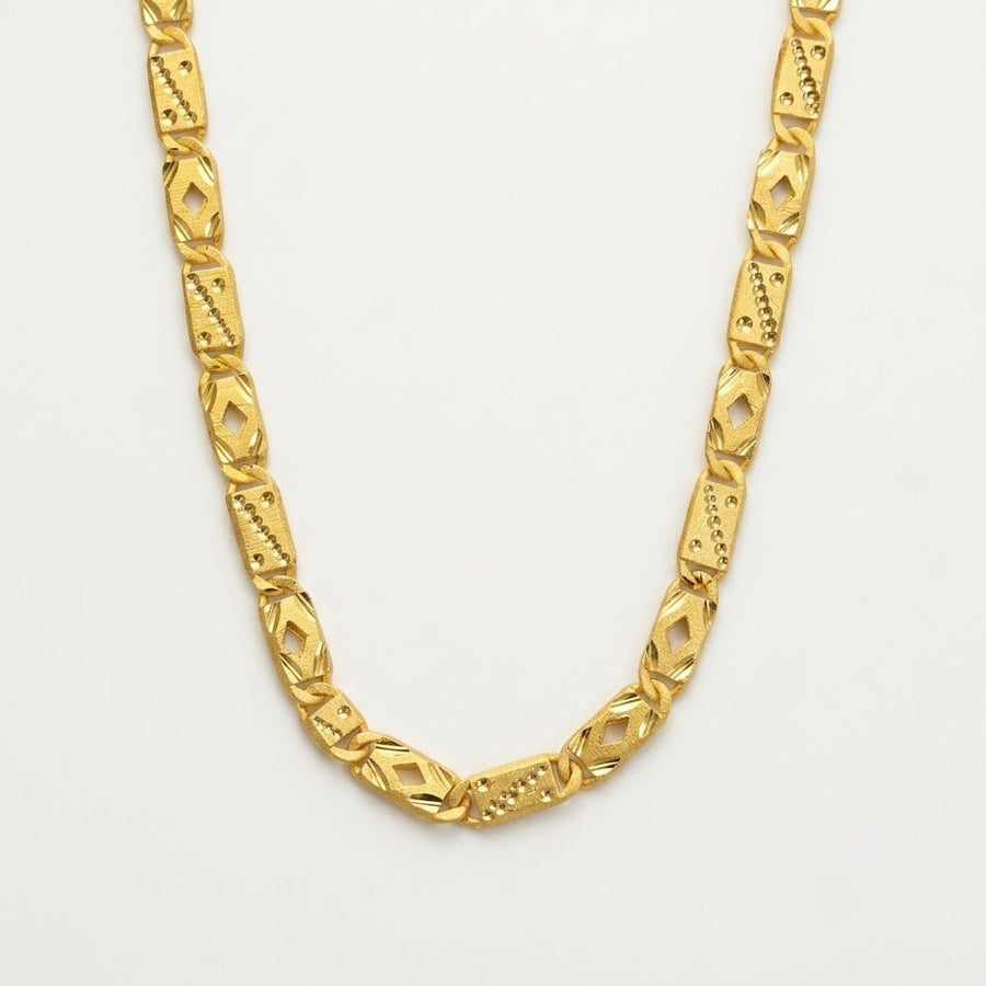 GOLDAS Gold Plated NABWABI L Chain - Goldas.in