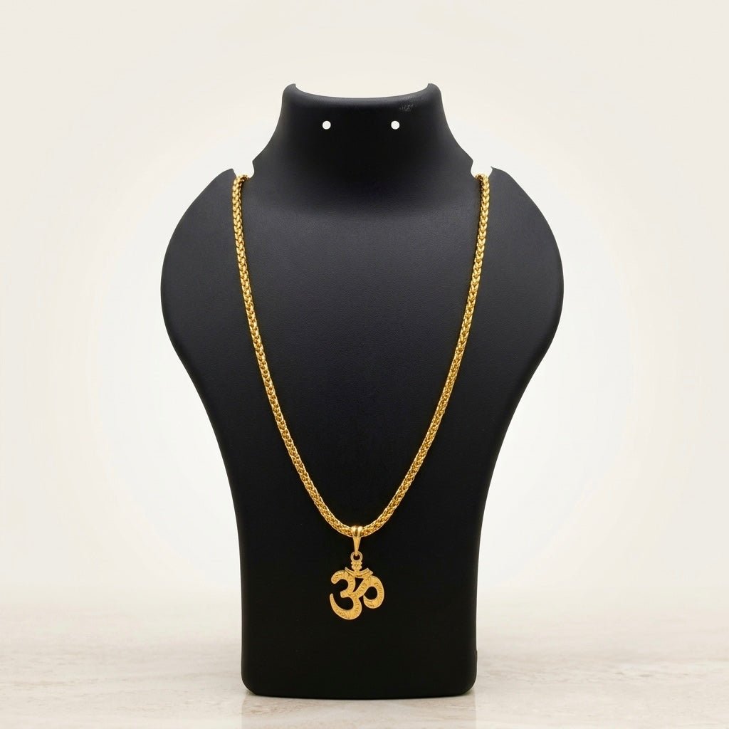GOLDAS Gold Plated OM Chain - Goldas.in